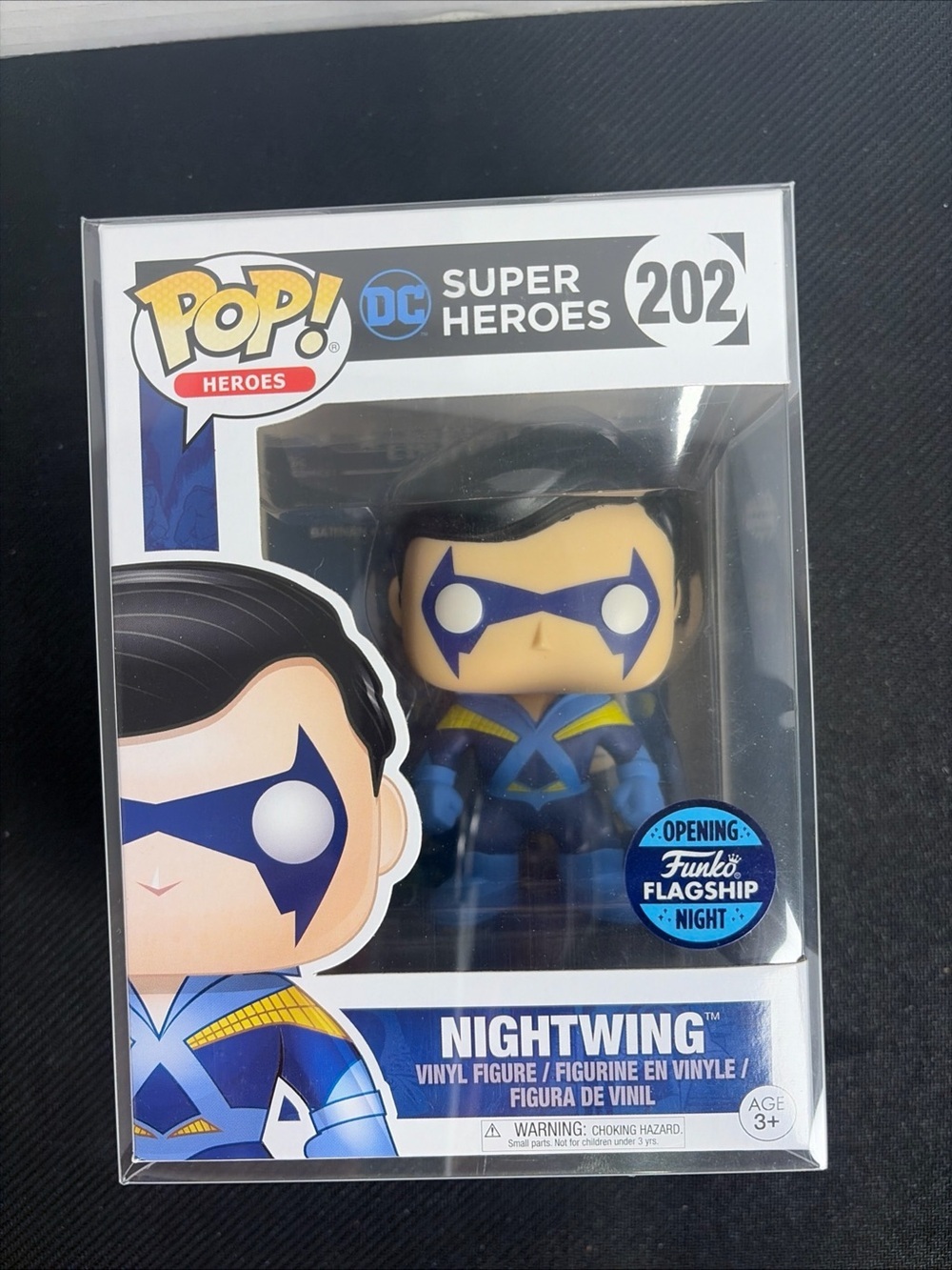 Funko Pop! Nightwing DC Super Heroes Vinyl Figure #202 Funko Flagship Night